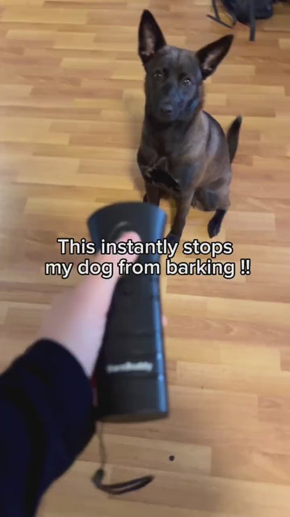 Ultrasonic Dog Trainer Device Electronic Dog Deterrent/Dog Barking Control Devices Training Tool Stop Barking Sonic Dog Repeller (Black)