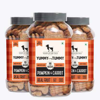 Yummy in my Tummy Pumpkin & Carrot Gluten-Free Dog Biscuits 320g